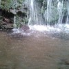 千条の滝 水面を跳ねる雫が美しい