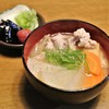 具沢山の味噌汁を添えて