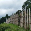 石田三成本陣の二重の馬防柵。