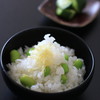 枝豆ご飯とレンバイ胡瓜のお漬物