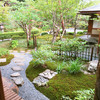名高い日本庭園。カウンター室より