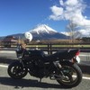 20171124富士山をバックに愛車と