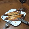 干した鯖焼きに黒胡椒を利かせて