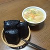 おにぎりとあぶらげの味噌汁