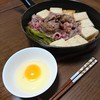 桜こま肉のすき焼き（肉豆腐）