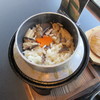 ランチの茸の釜飯