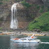 カムイワッカ湯の滝　オーロラ号より