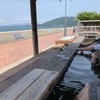 小浜温泉の全長105mの足湯