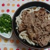 ㉕肉うどんを作りました