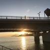 橋と夕日