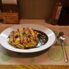 すぷーんの三種のきのことベーコンのオムレツカレー