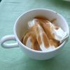 バイキングのソフトクリーム、生キャラメル掛けです。
