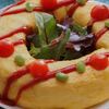 オムライスはクリスマスリース形にしたよ～