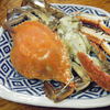 宇部で食べた渡り蟹（10月6日）