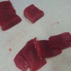 鮪大きさに合わせてカット