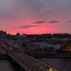 大病院からの展望、「朝焼け」2024-03