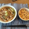 ランチはうどんと半チャーハン