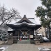 雪の神社