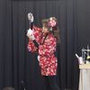 ステージにて。