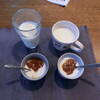 デザートは自家製ヨーグルトとジャム