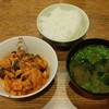 鶏肉茄子のトマト煮込み定食