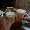湯上りビールを飲んで