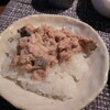 サバの水煮丼
