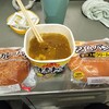 ランチはパンと春雨そば