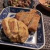 お好み焼きと揚げかま