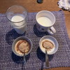 デザートは自家製ヨーグルトときな粉