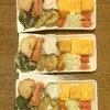 天ぷら5種と玉子焼き3種と明太子ミニトマト（3人前