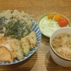 野菜天丼とたっぷり天かすスープサラダセット