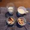 デザートは自家製ヨーグルトとリンゴ