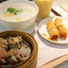 下火皮蛋痩肉粥＋牛肉焼売＋叉焼