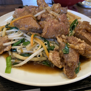 レバニラ定食 kei楽