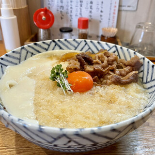 手打ちうどん 上を向いて