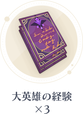 大英雄の経験x3