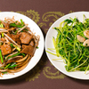 王府家宴 - メイン写真:ニラレバ 豆苗塩味炒め