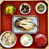 骨董茶屋 福行燈 - 料理写真:朝食アジの開き定食