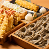 新潟名物 布のり蕎麦とおいしい酒菜 きなせや. - 料理写真:へぎそば箱、栃尾油揚げ、卵焼き、天ぷら盛り合わせ