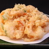 Higashiyama - 料理写真:海老と青菜のかき揚げ　さくっフワっ、で海老はプリプリ