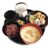 24/7 cafe apartment - 料理写真:落とし芋と焼き餅の白味噌汁