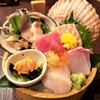 北海道ダイニング 小樽食堂 - 料理写真:特上刺身盛り～漁師盛り 五種　新鮮！旨い！魚介・季節の魚を盛り込んだお値打ちの『桶』\1,760(二人前)
