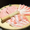 博多しゃぶしゃぶ 彩 - 料理写真:九州産和牛、鹿児島産黒豚、熊本産えこめ牛カルビ3種盛り