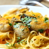 ワインアンドダイニング チェルキオ - 料理写真:カキとカラスミのスパゲッティ