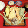 だるまの天ぷら定食 - 料理写真:ヘルシー定食（エビ・キス・野菜５品・みそ汁・小ごはん）