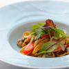 ジャッジョーロ銀座 - 料理写真:黒コショウと唐辛子のタリアテッレ　甲イカとアサリのソース
