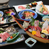 和楽心新庄店 - 料理写真:【豪華舟盛り寿司付き】宴会コース”鼓”飲み放題付きあわびと国産牛ステーキコース