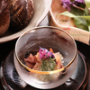 料理屋もり尋 - 料理写真:赤貝、ほたるいか、片栗菜、柑橘ジュレ
