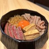 Sukiyaki Fujimoto - 料理写真:ランチ限定！ステーキ＆牛すき煮丼
